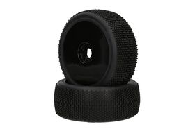 PA9390-Megabite Mounted Tire (Pink Compound/Carbon Wheel/1:8 Buggy)