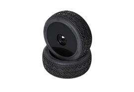 PA9467-Beams Mounted Tire (Pink Compound/Carbon Wheel/1:8 Buggy)