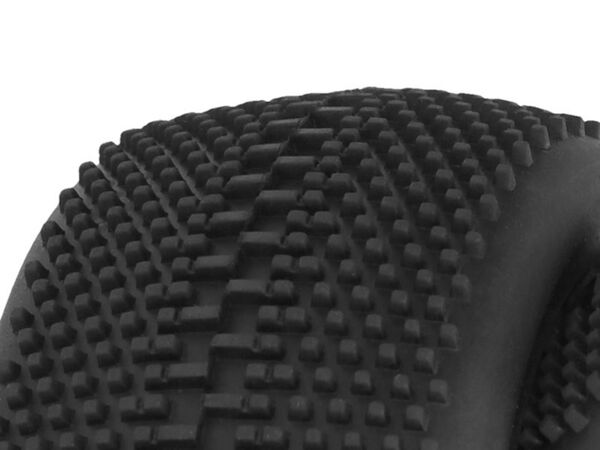 PA9391-Megabite Mounted Tire (Yellow Compound/Carbon Wheel/1:8 Buggy)