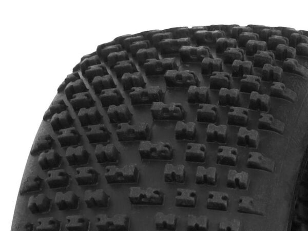 PA9382-Khaos Mounted Tire (Pink Compound/Carbon Wheel/1:8 Buggy)