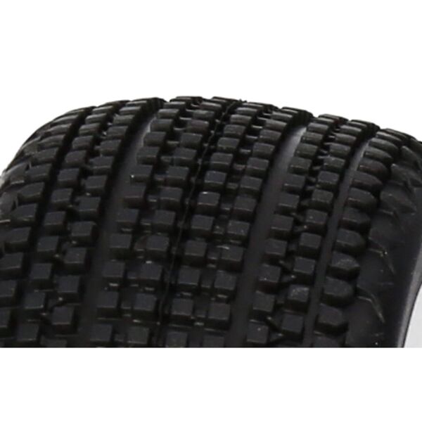 PA9462-Gridlock V2 Mounted Tire (Pink Compound/Carbon Wheel/1:8 Buggy)