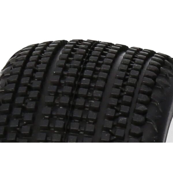 PA9464-Gridlock V2 Mounted Tire (Red Compound/Carbon Wheel/1:8 Buggy)