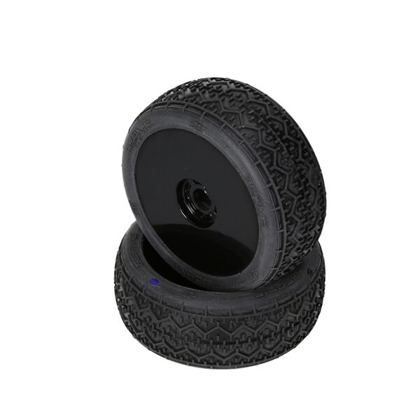 PA9466-Beams Mounted Tire (Purple Compound/Carbon Wheel/1:8 Buggy)